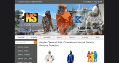 Desktop Screenshot of kapplerchemicalsuits.com