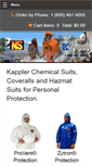 Mobile Screenshot of kapplerchemicalsuits.com